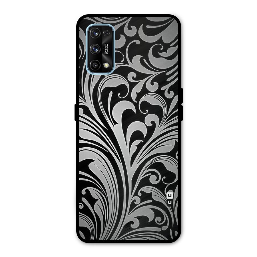 Grey Beauty Pattern Metal Back Case for Realme 7 Pro
