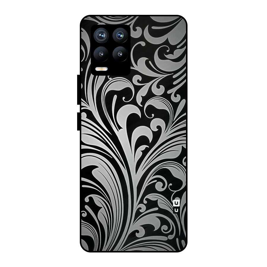 Grey Beauty Pattern Metal Back Case for Realme 8 Pro