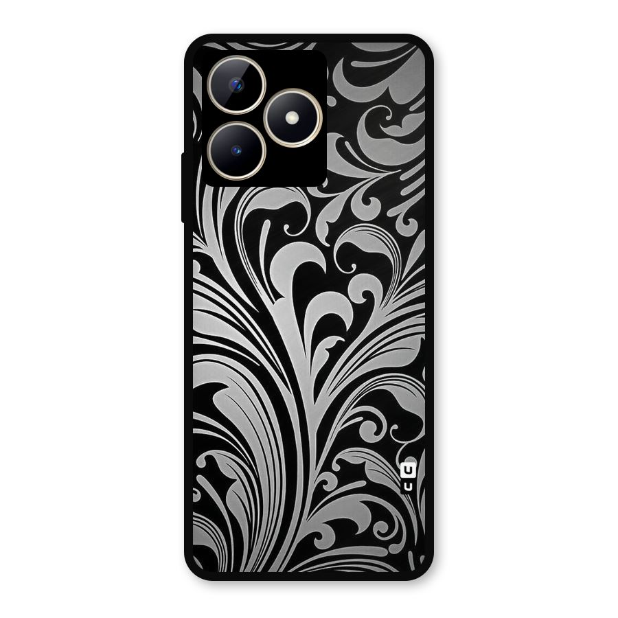 Grey Beauty Pattern Metal Back Case for Realme C53