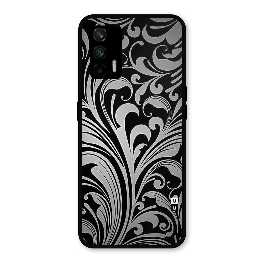 Grey Beauty Pattern Metal Back Case for Realme GT 5G