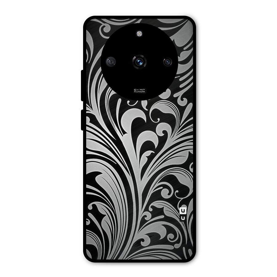 Grey Beauty Pattern Metal Back Case for Realme Narzo 60 5G