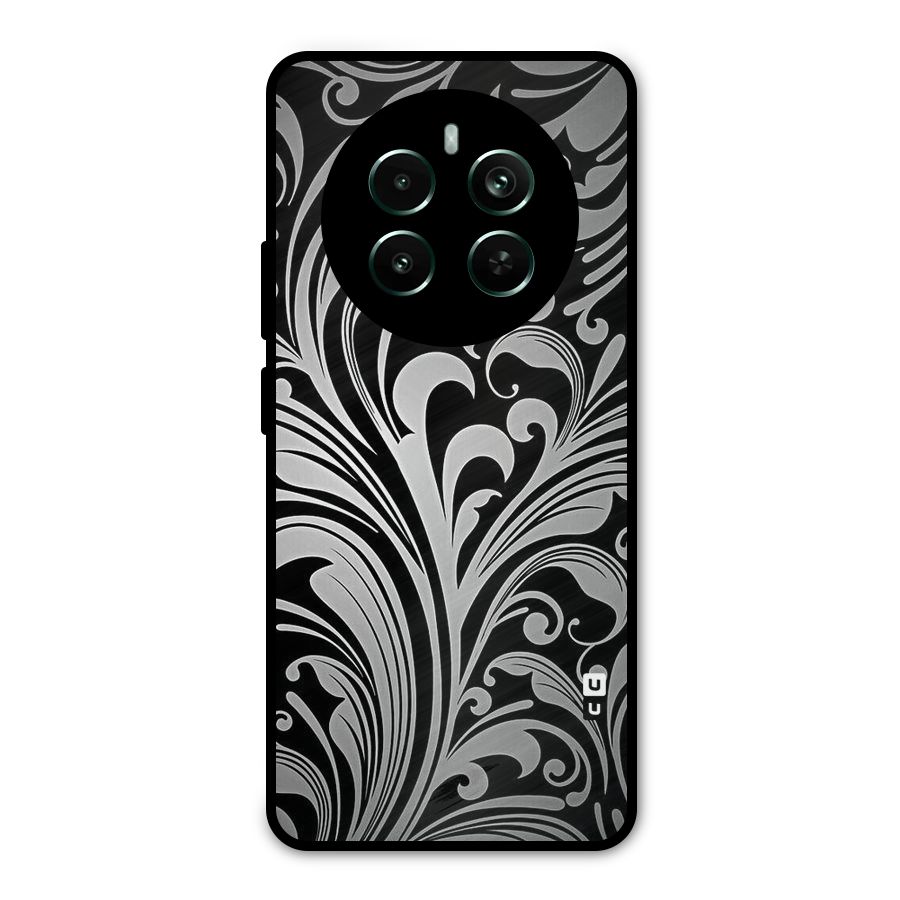 Grey Beauty Pattern Metal Back Case for Realme Narzo 70 Pro
