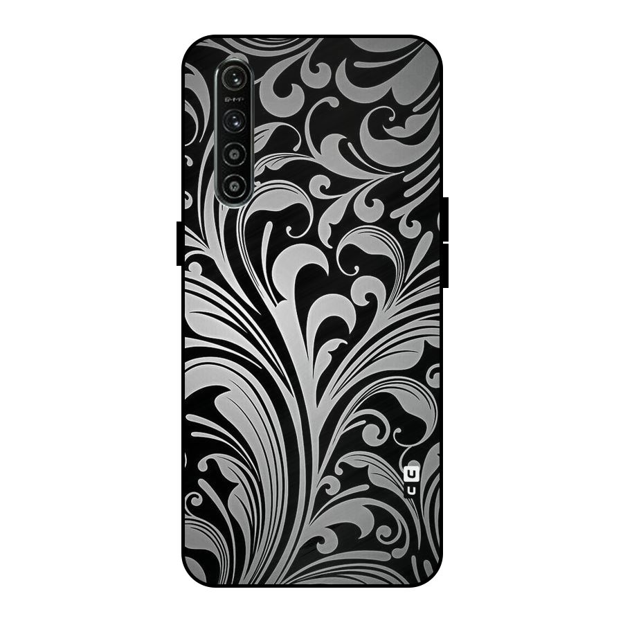 Grey Beauty Pattern Metal Back Case for Realme XT