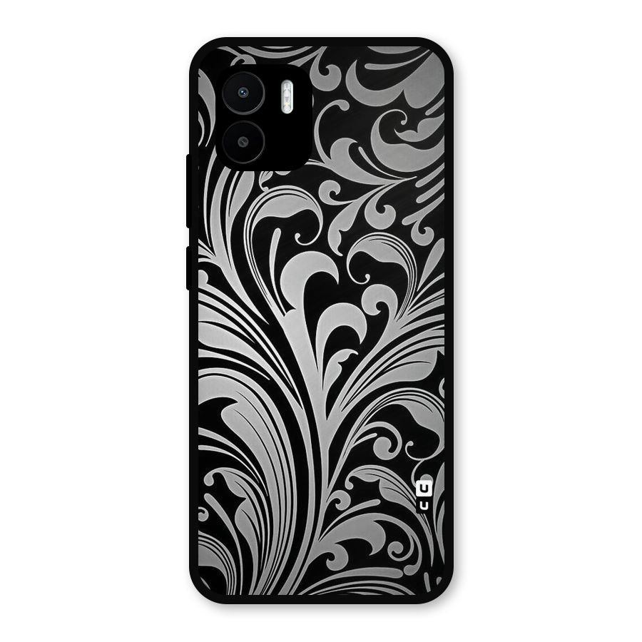 Grey Beauty Pattern Metal Back Case for Redmi A2