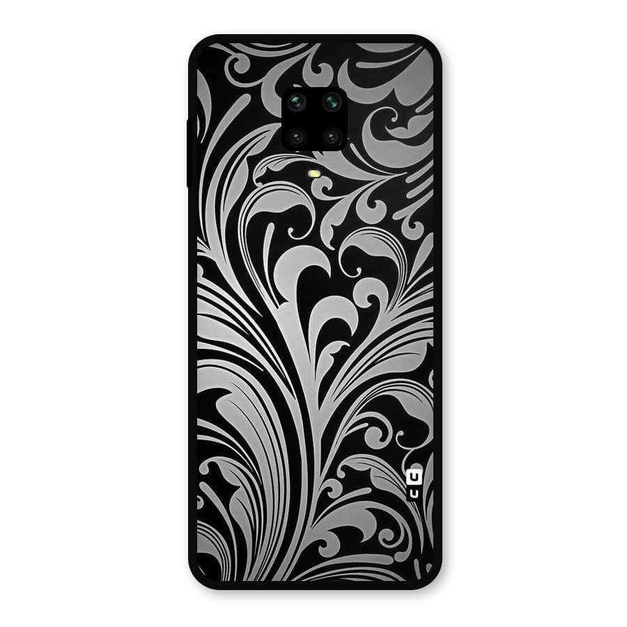 Grey Beauty Pattern Metal Back Case for Redmi Note 10 Lite