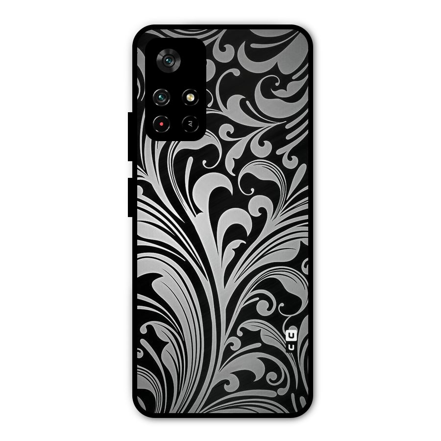 Grey Beauty Pattern Metal Back Case for Redmi Note 11T 5G