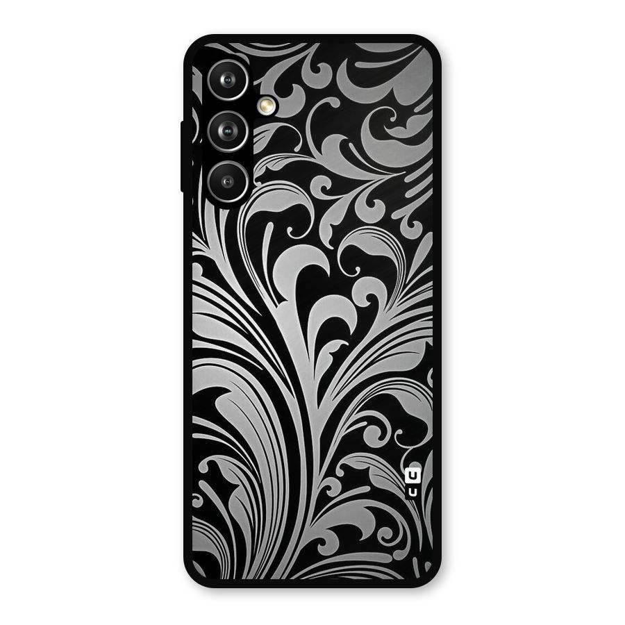 Grey Beauty Pattern Metal Back Case for Samsung Galaxy M54