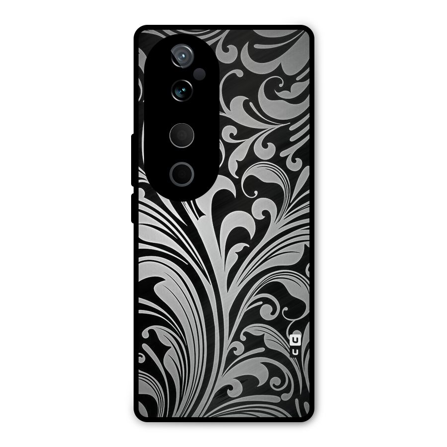 Grey Beauty Pattern Metal Back Case for Vivo T3 Ultra
