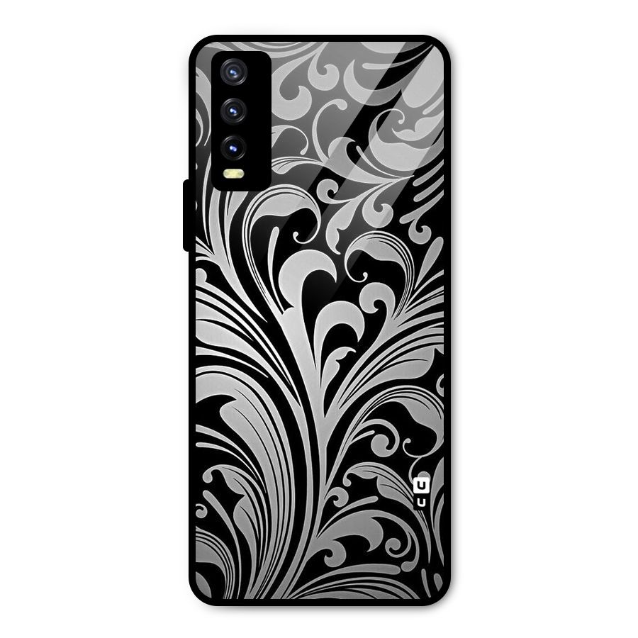 Grey Beauty Pattern Metal Back Case for Vivo Y20g