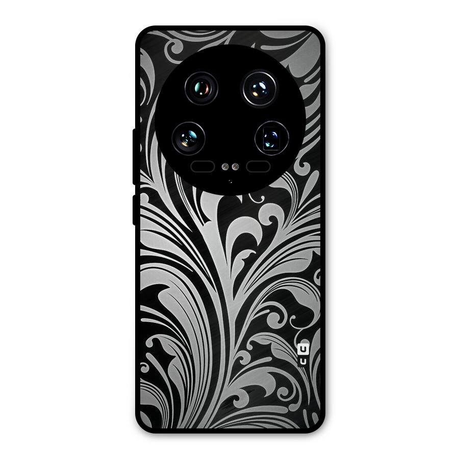 Grey Beauty Pattern Metal Back Case for Xiaomi 14 Ultra