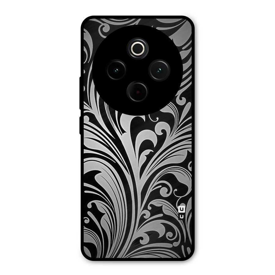 Grey Beauty Pattern Metal Back Case for iQOO Z10