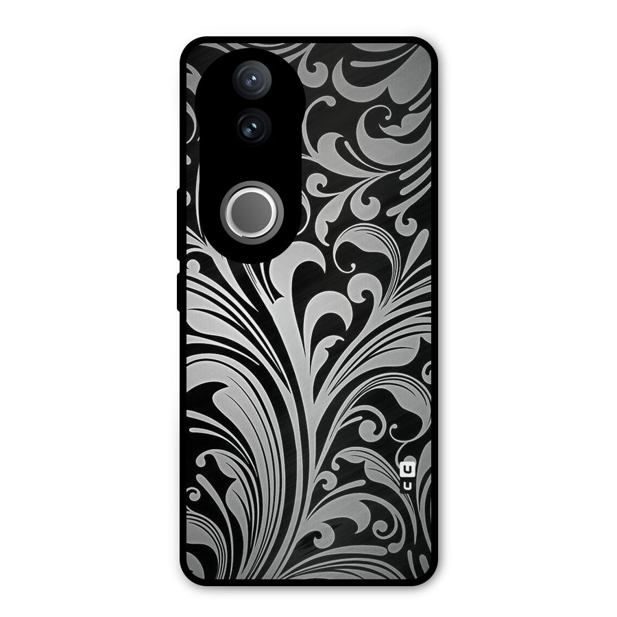 Grey Beauty Pattern Metal Back Case for iQOO Z10R