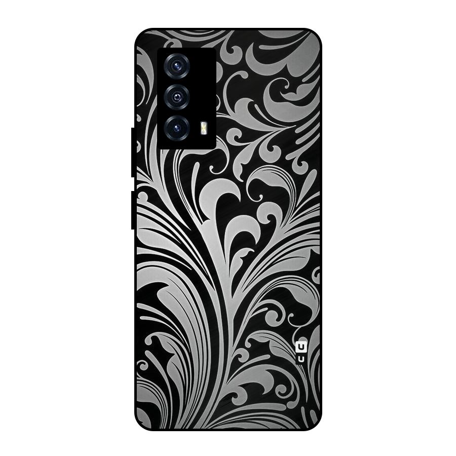 Grey Beauty Pattern Metal Back Case for iQOO Z5
