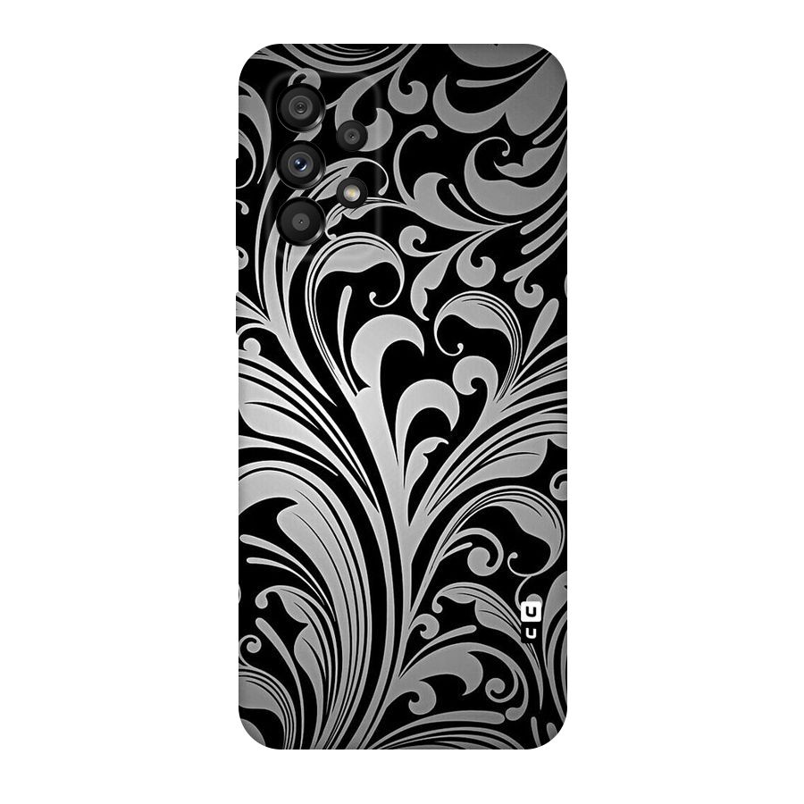 Grey Beauty Pattern Original Polycarbonate Back Case for Galaxy A73 5G