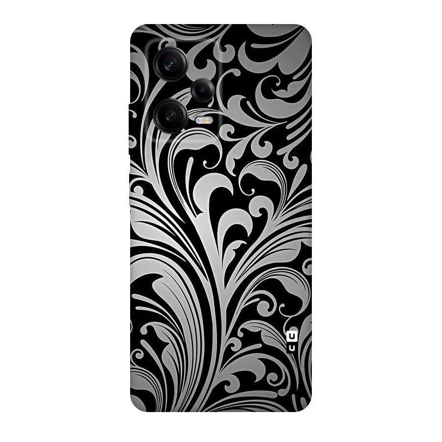 Grey Beauty Pattern Original Polycarbonate Back Case for Redmi Note 12 Pro