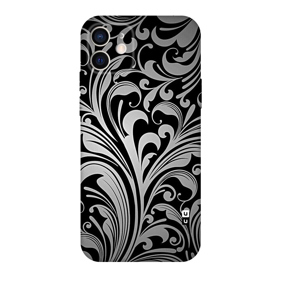 Grey Beauty Pattern Original Polycarbonate Back Case for iPhone 12