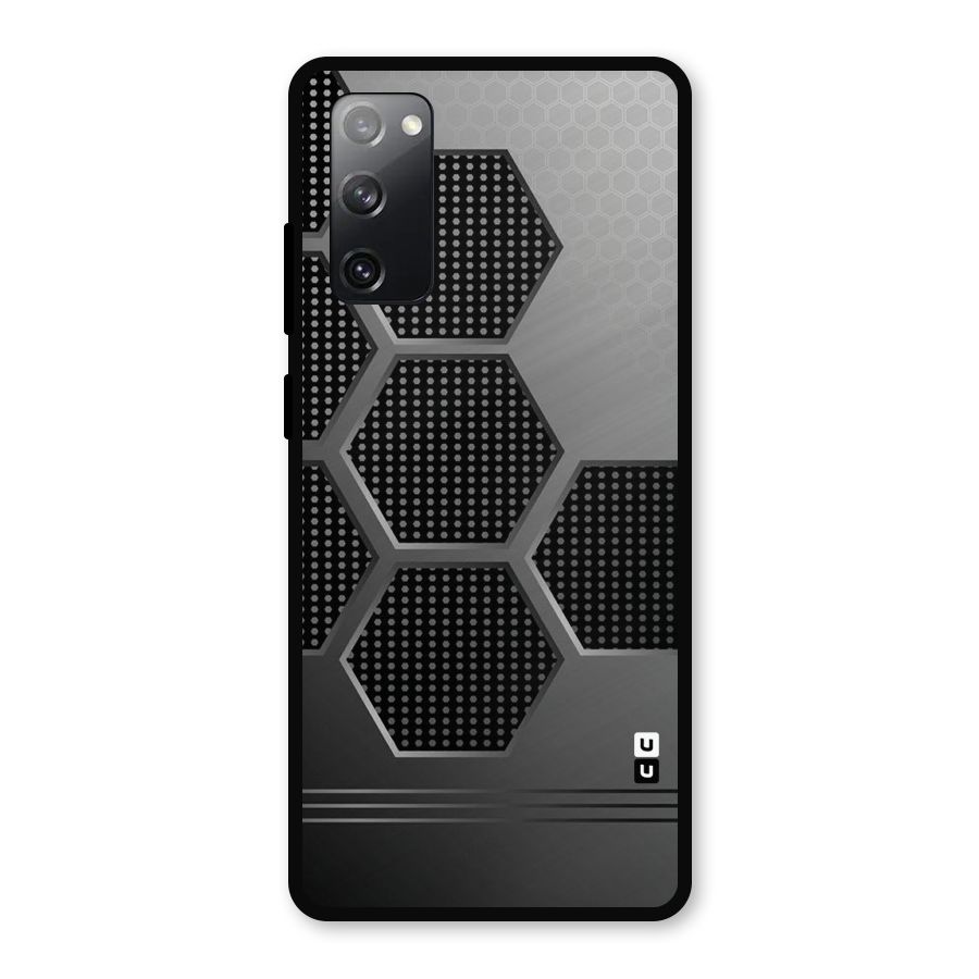 Grey Black Hexa Metal Back Case for Galaxy S20 FE