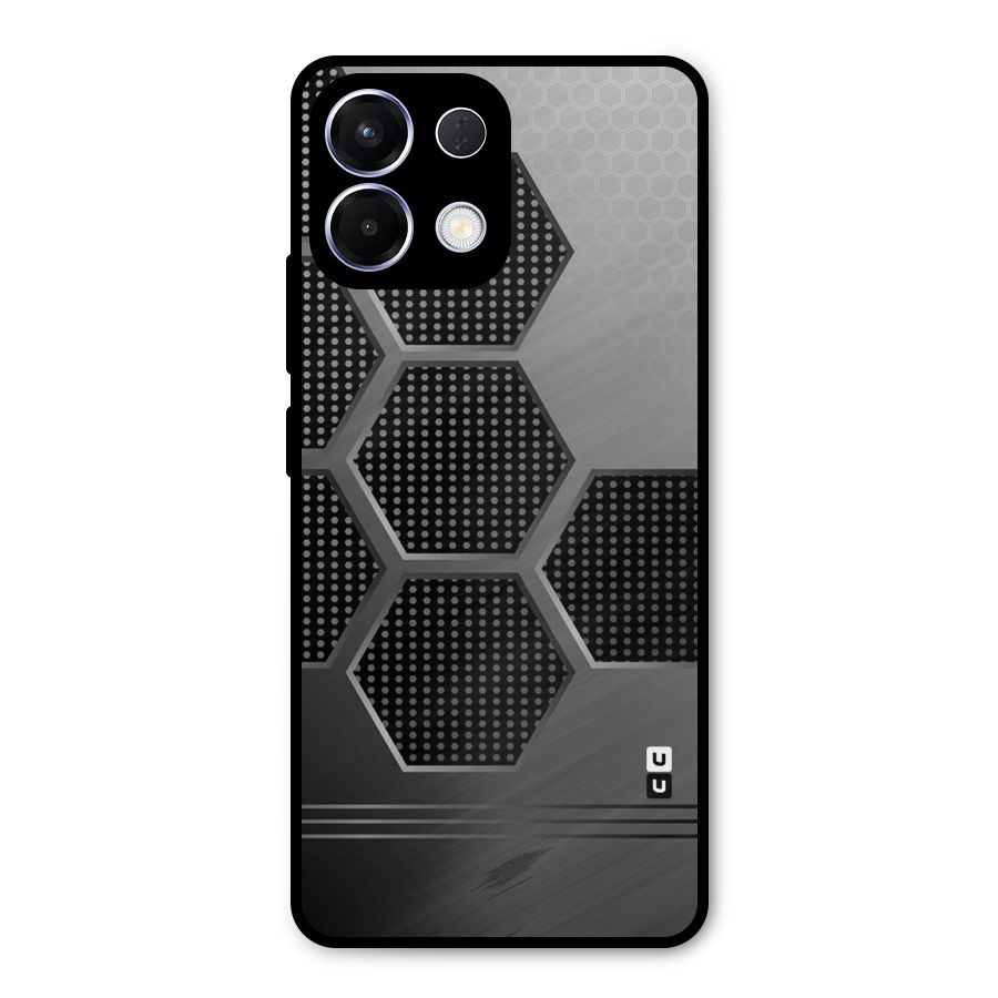 Grey Black Hexa Metal Back Case for Oppo K13