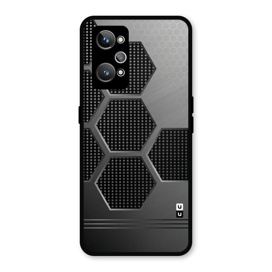 Grey Black Hexa Metal Back Case for Realme GT Neo2