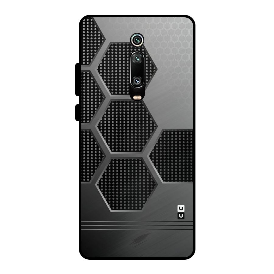 Grey Black Hexa Metal Back Case for Redmi K20 Pro