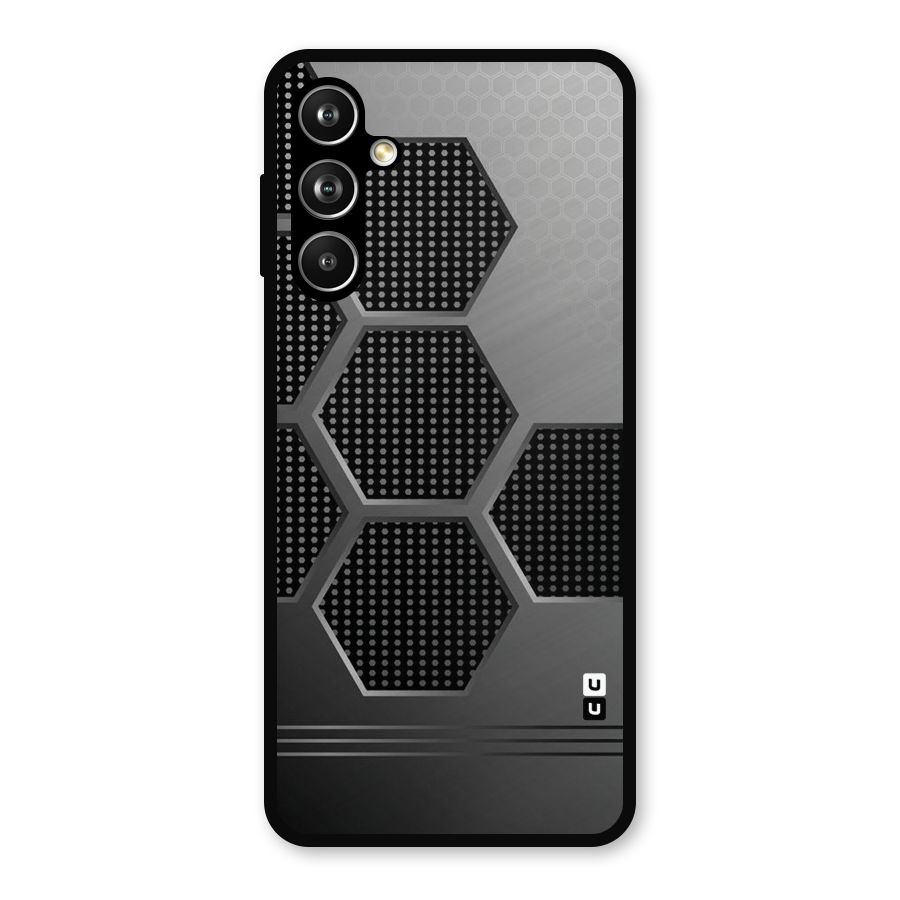 Grey Black Hexa Metal Back Case for Samsung Galaxy M54