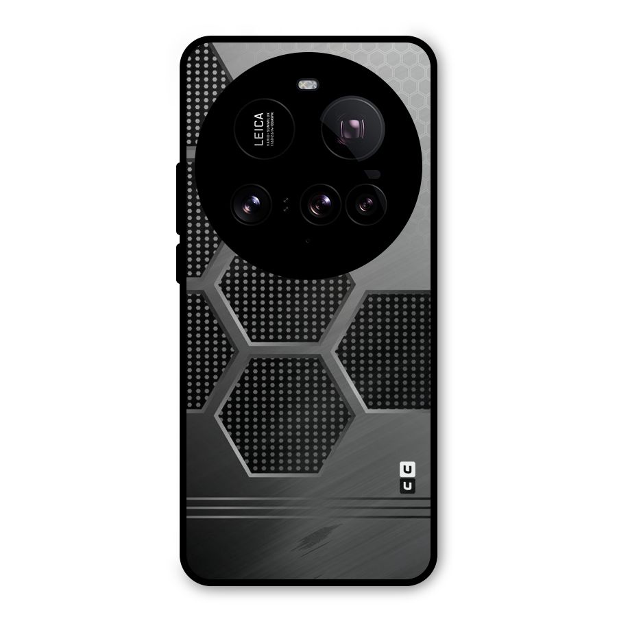 Grey Black Hexa Metal Back Case for Xiaomi 15 Ultra