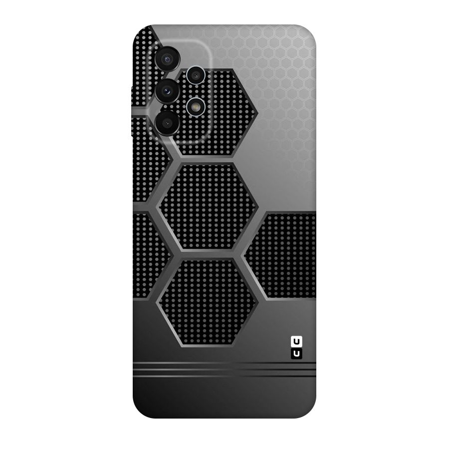 Grey Black Hexa Original Polycarbonate Back Case for Galaxy A23