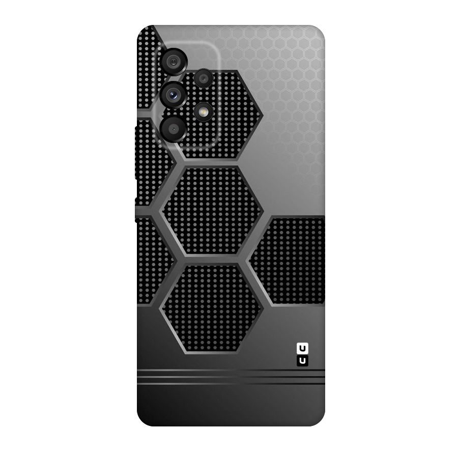 Grey Black Hexa Original Polycarbonate Back Case for Galaxy A53 5G