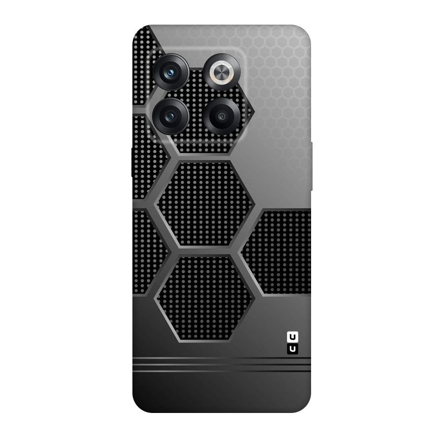 Grey Black Hexa Original Polycarbonate Back Case for OnePlus 10T