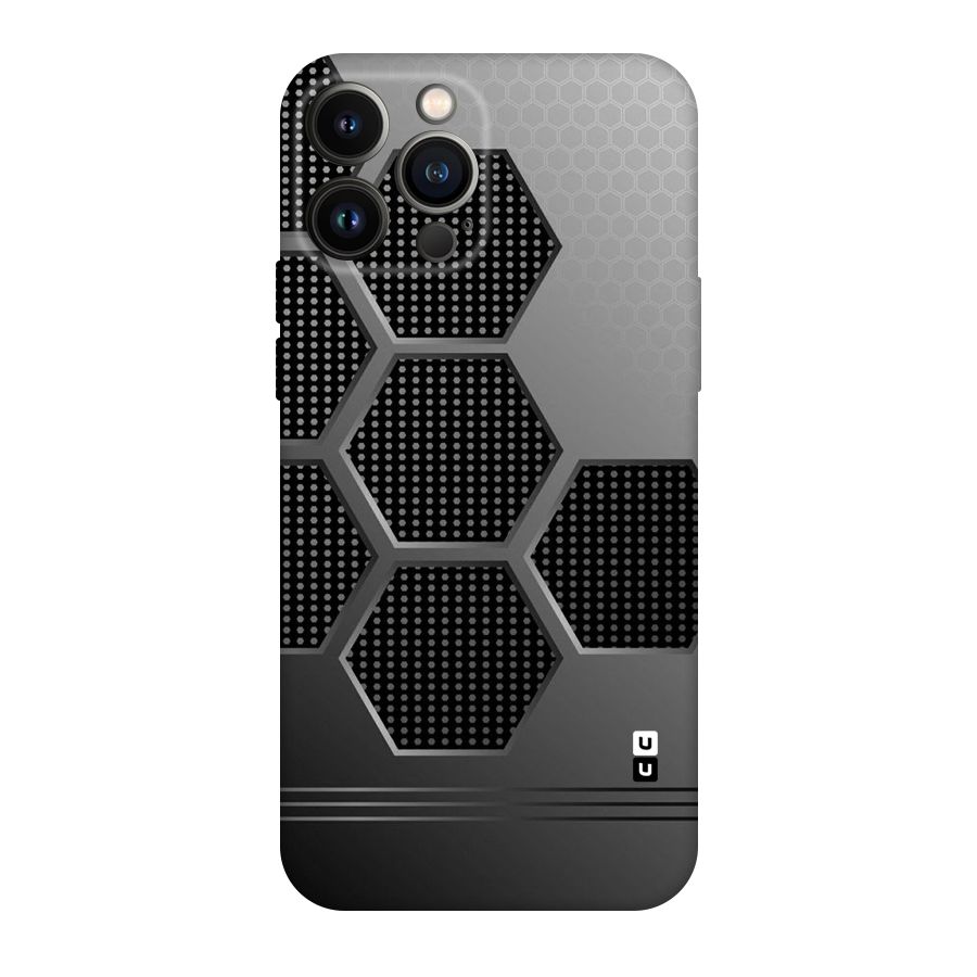 Grey Black Hexa Original Polycarbonate Back Case for iPhone 13 Pro Max