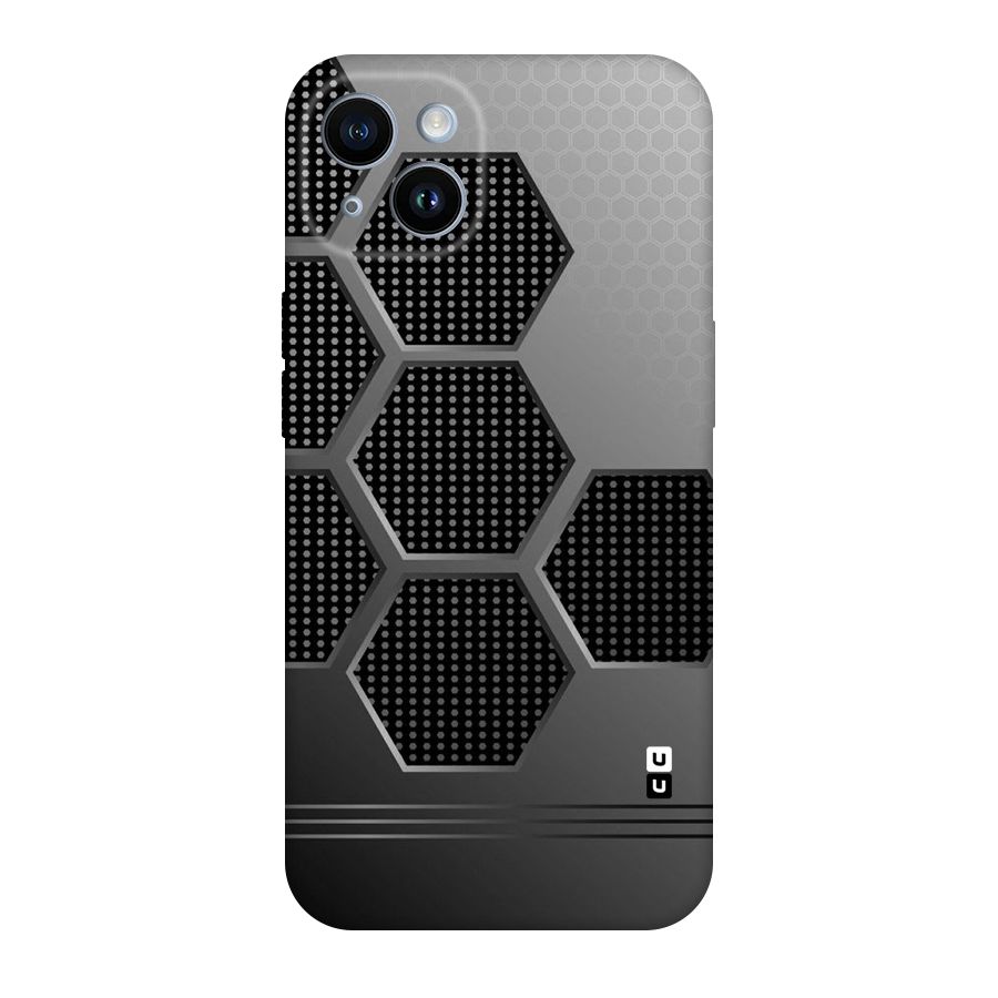Grey Black Hexa Original Polycarbonate Back Case for iPhone 14