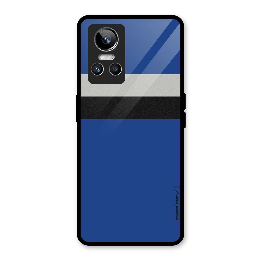 Grey Black Strips Glass Back Case for Realme GT Neo 3