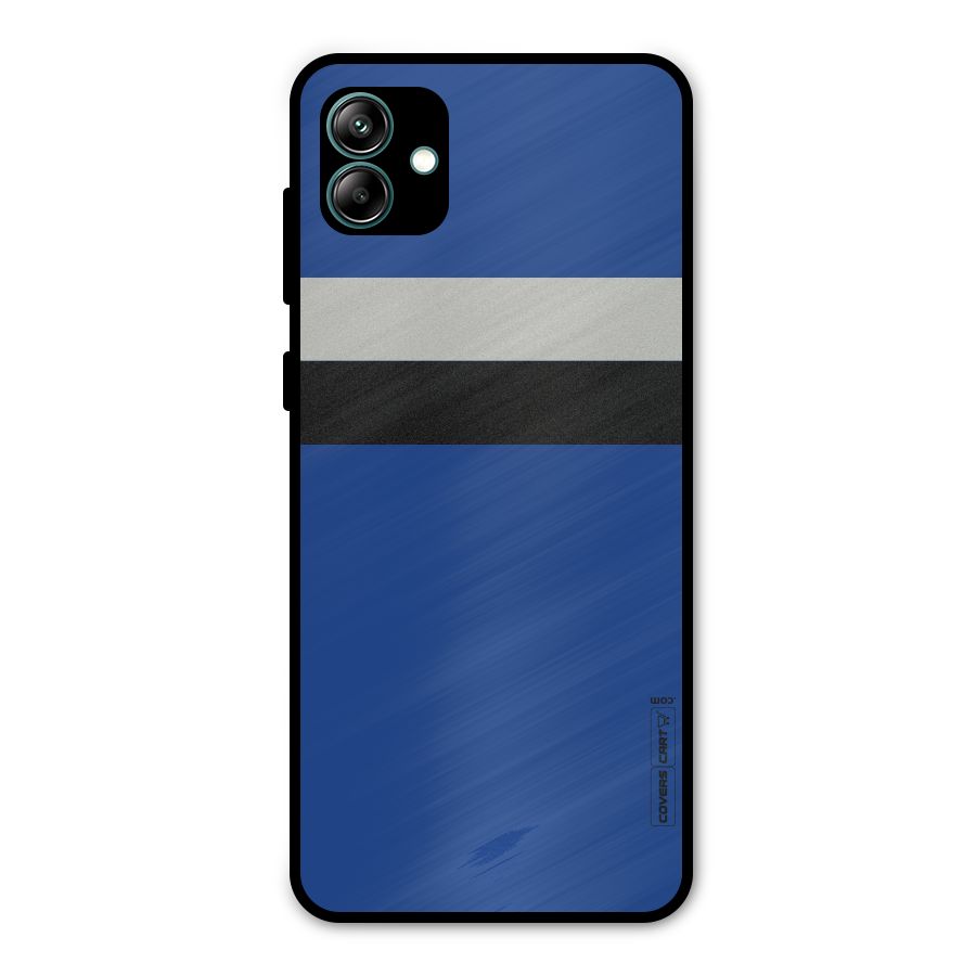 Grey Black Strips Metal Back Case for Galaxy A04