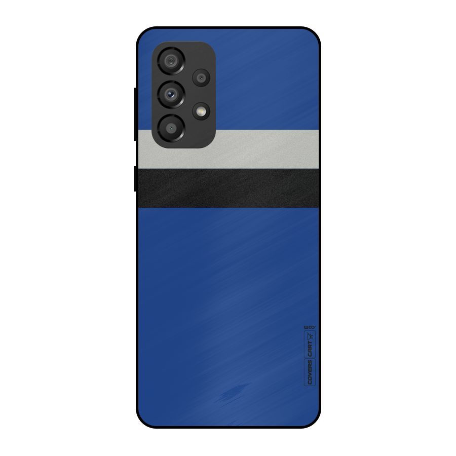 Grey Black Strips Metal Back Case for Galaxy A33 5G
