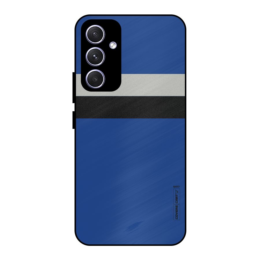 Grey Black Strips Metal Back Case for Galaxy A54