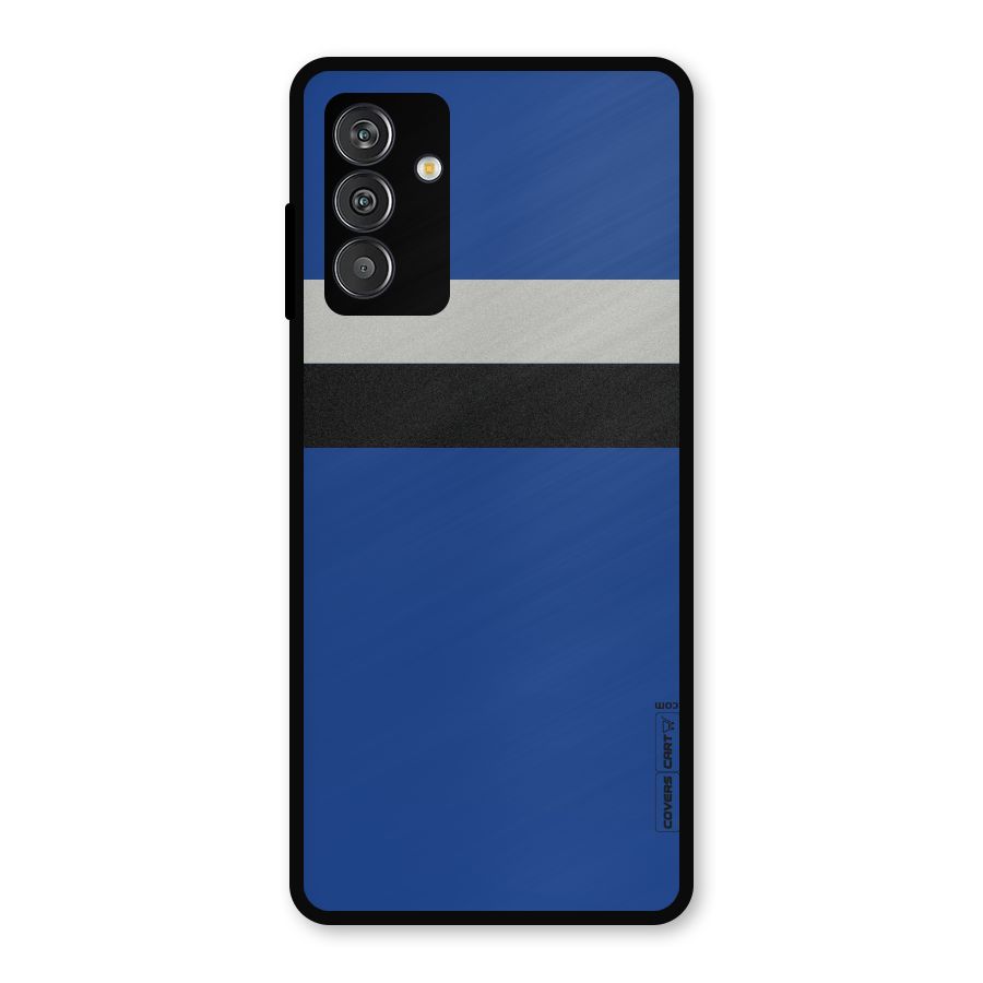 Grey Black Strips Metal Back Case for Galaxy F13