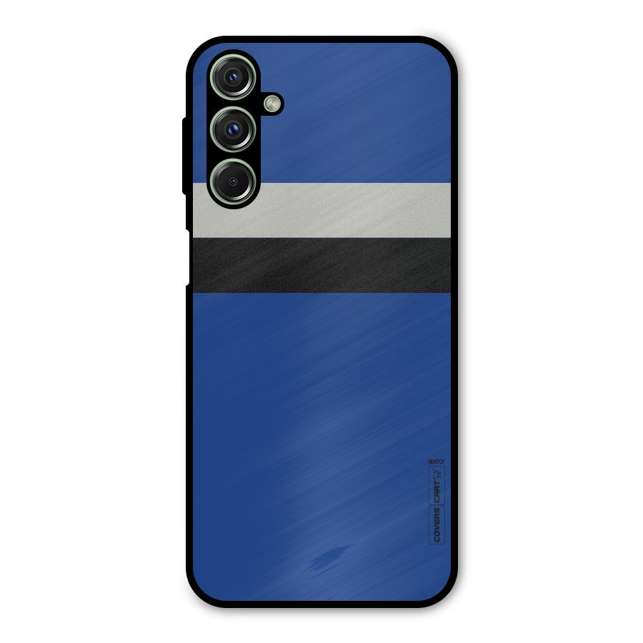 Grey Black Strips Metal Back Case for Galaxy M34