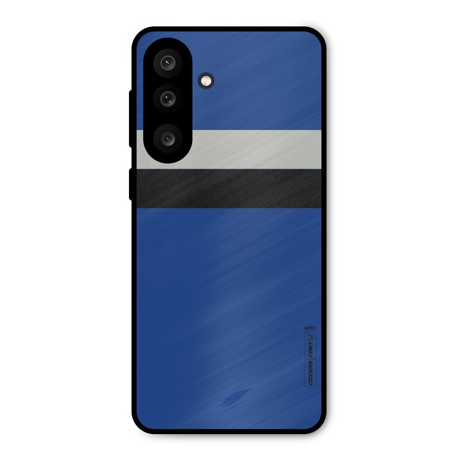 Grey Black Strips Metal Back Case for Galaxy M56