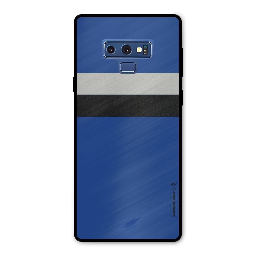 Grey Black Strips Metal Back Case for Galaxy Note 9