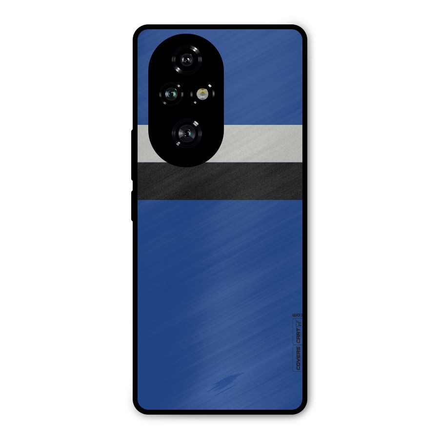 Grey Black Strips Metal Back Case for Honor 200 Pro