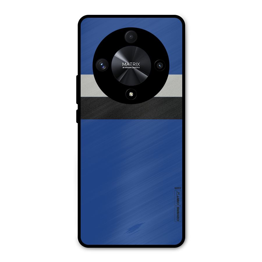 Grey Black Strips Metal Back Case for Honor X9b