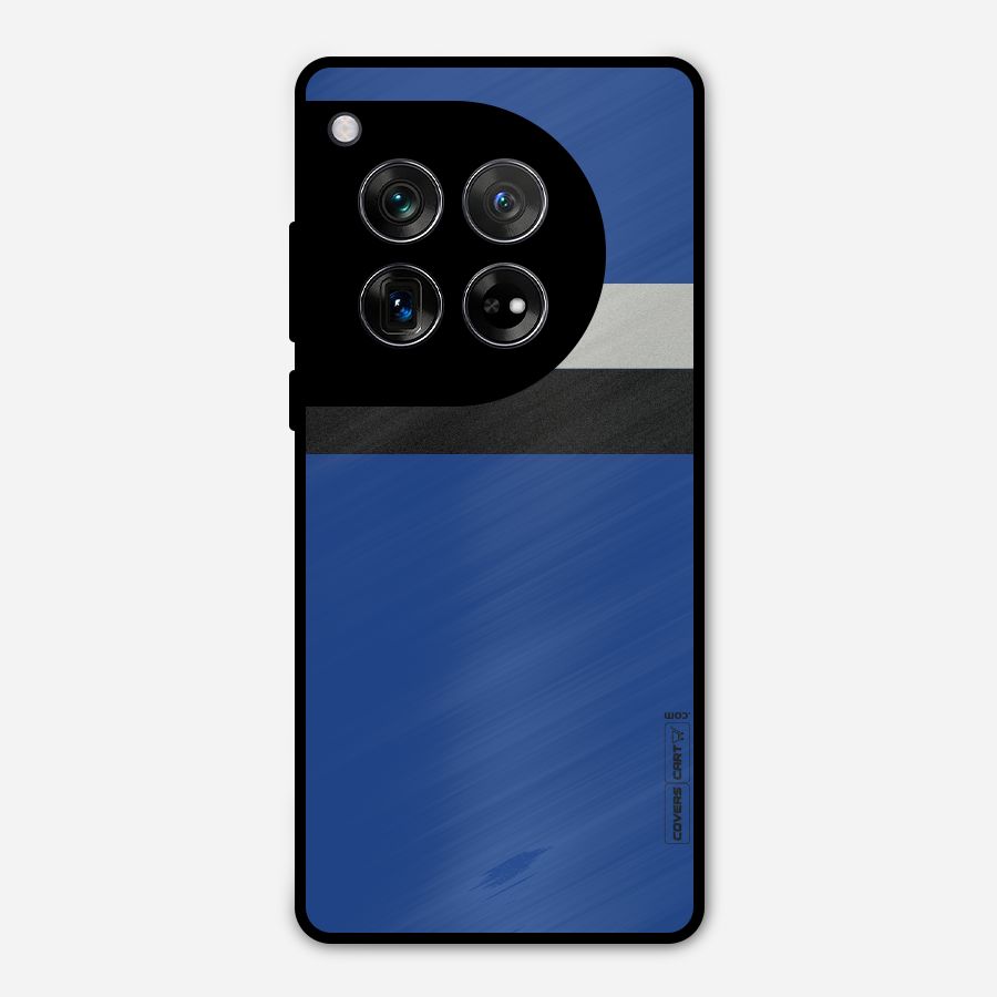 Grey Black Strips Metal Back Case for OnePlus 12
