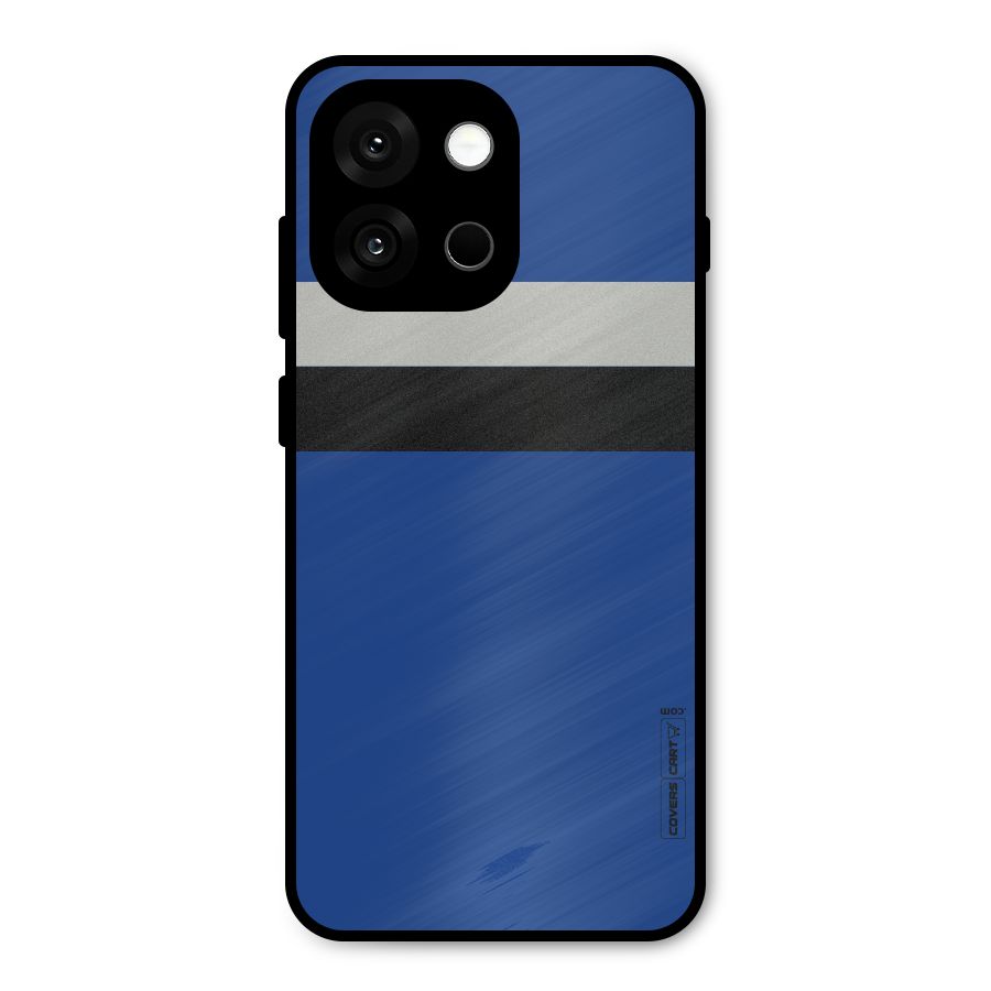 Grey Black Strips Metal Back Case for OnePlus 13s