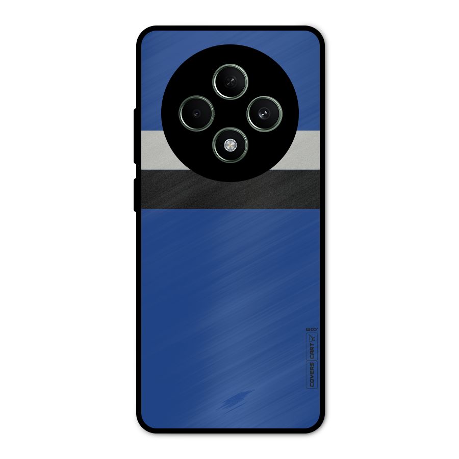 Grey Black Strips Metal Back Case for Oppo F27