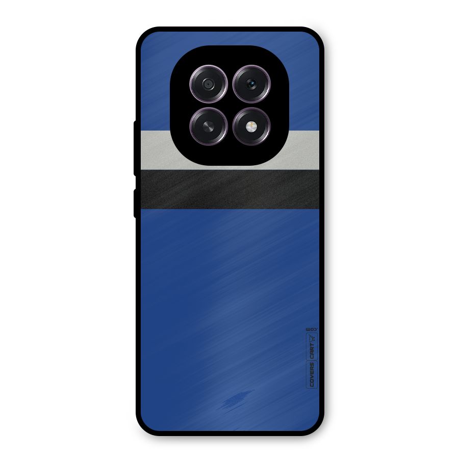 Grey Black Strips Metal Back Case for Oppo F29