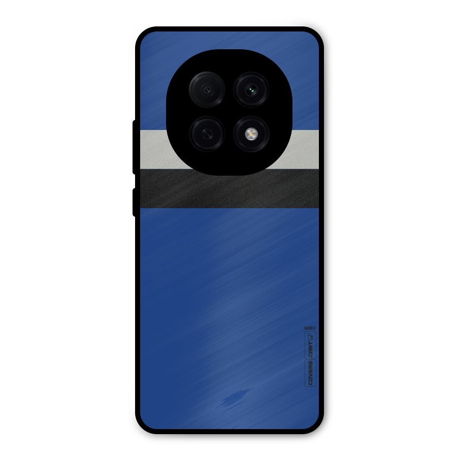 Grey Black Strips Metal Back Case for Oppo F29 Pro