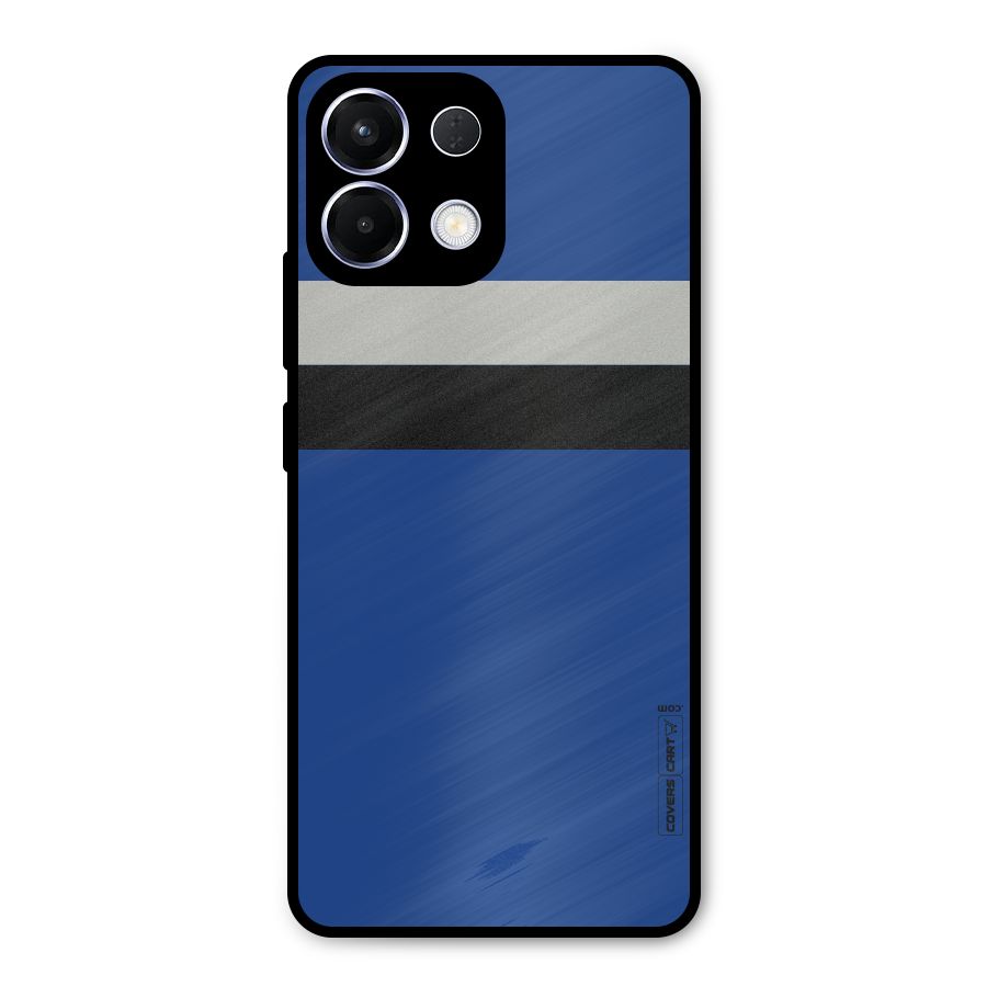 Grey Black Strips Metal Back Case for Oppo K13