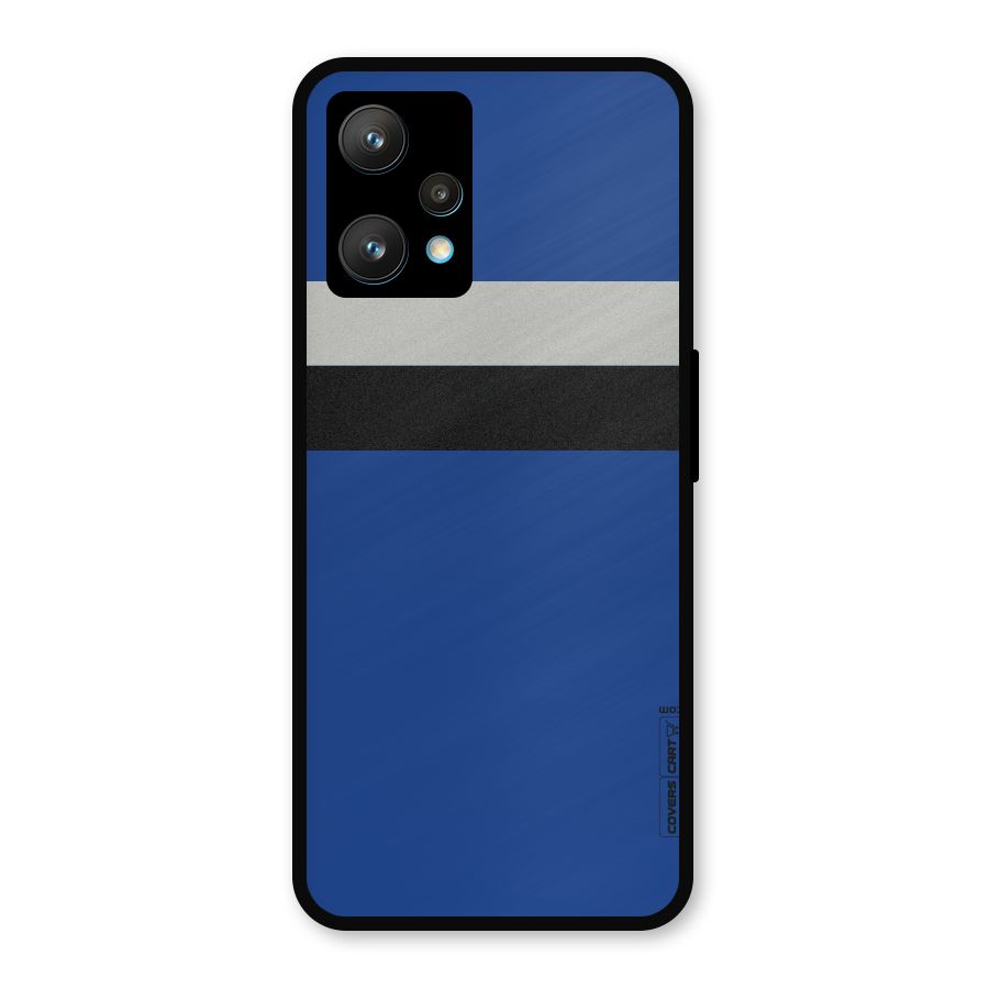 Grey Black Strips Metal Back Case for Realme 9 Pro Plus 5G