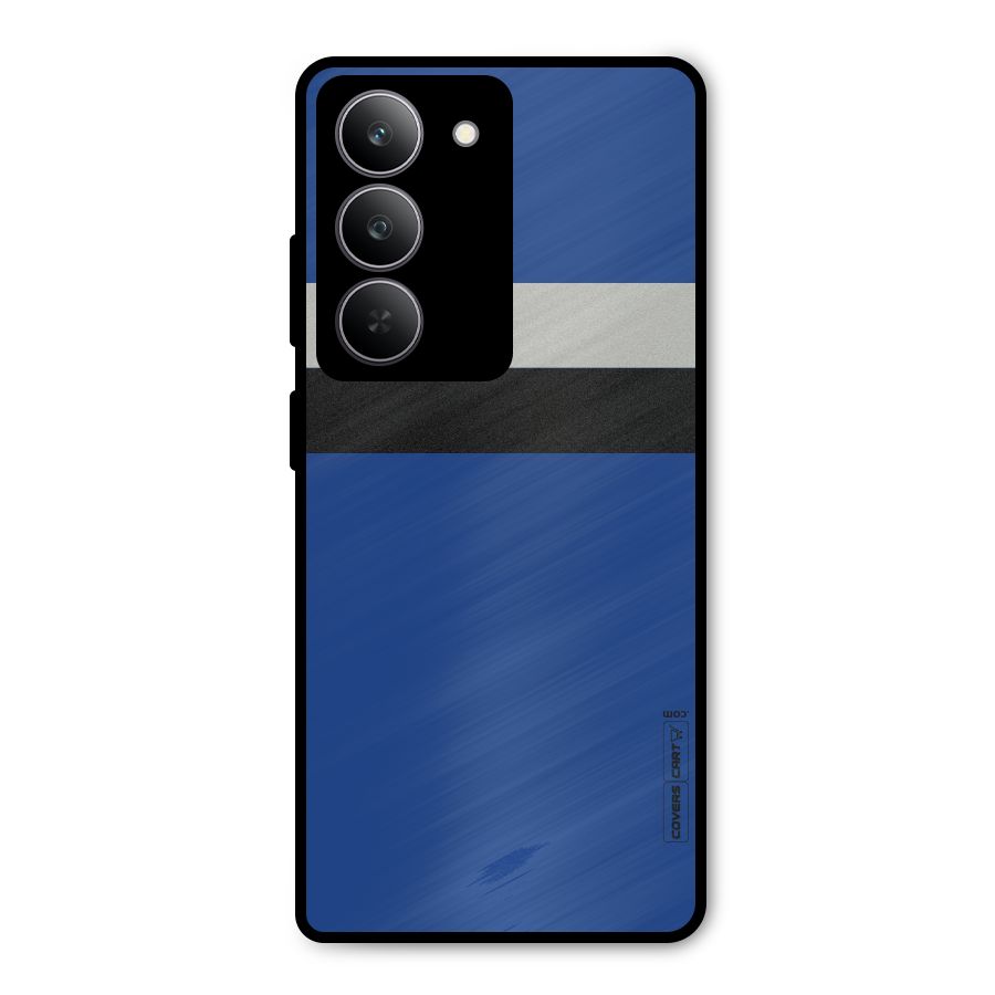 Grey Black Strips Metal Back Case for Realme P3x