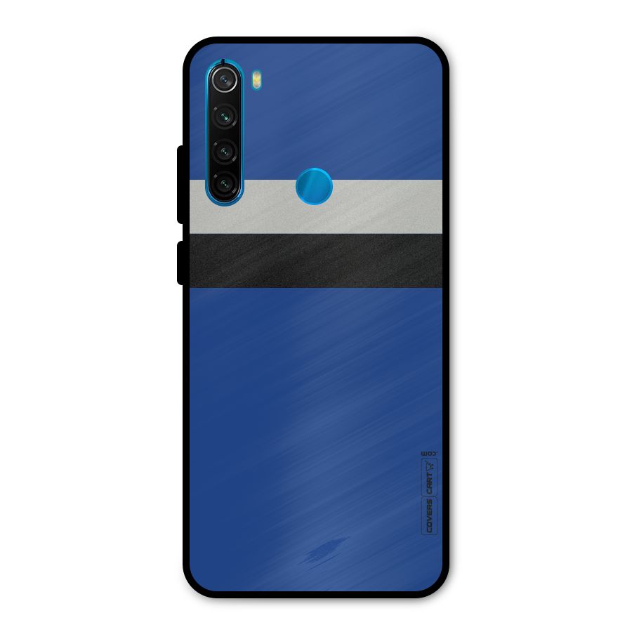 Grey Black Strips Metal Back Case for Redmi Note 8